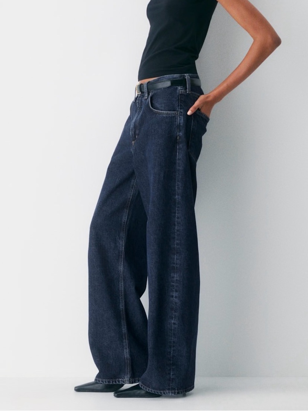 AGOLDE Low Curve Jeans Pendulum Wash Size 29 Wide Leg Barrel Denim - Picture 2 of 15